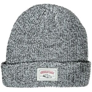 American Eagle Outfitters‎ Mens Womens Knit Beanie Hat Cap Black White One Size